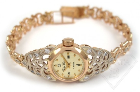 Женские часы из золота (1)